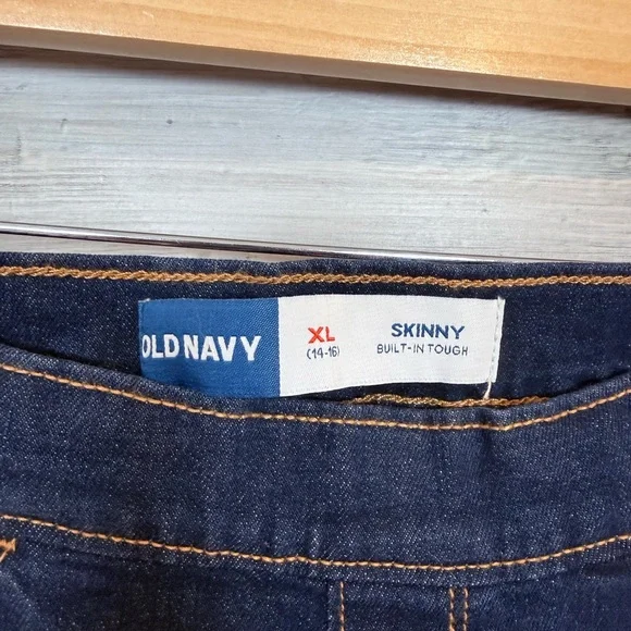 NWT Old Navy Boys Skinny Built-In Tough Pull-On Jeans XL (14-16) - Picture 2 of 11